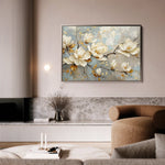 Floral 666 Canvas Art 18" x 24" / 45 x 60 cm / Black