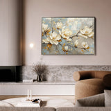 Floral 666 Canvas Art 18" x 24" / 45 x 60 cm / Black