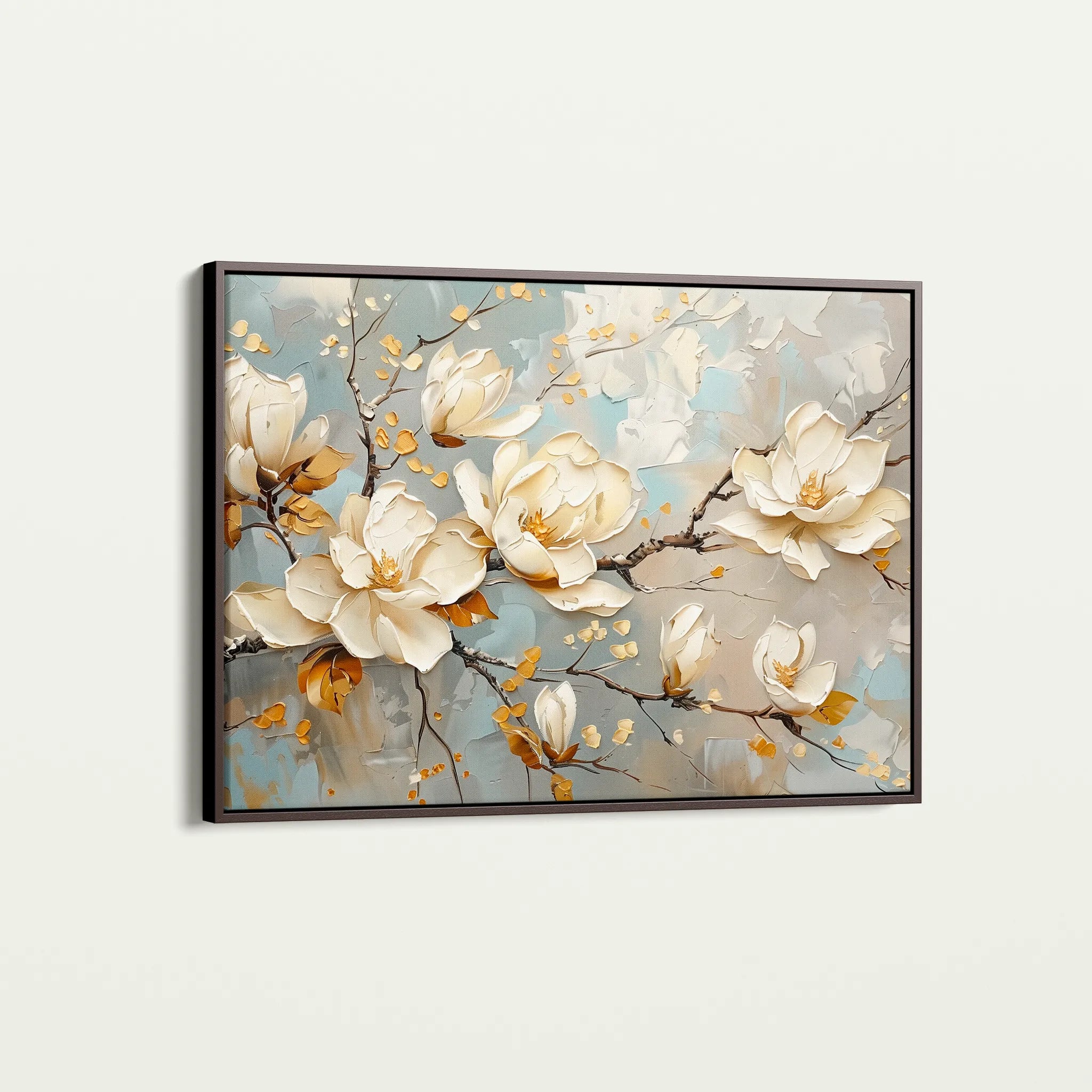 Floral 666 Canvas Art 18" x 24" / 45 x 60 cm / Black