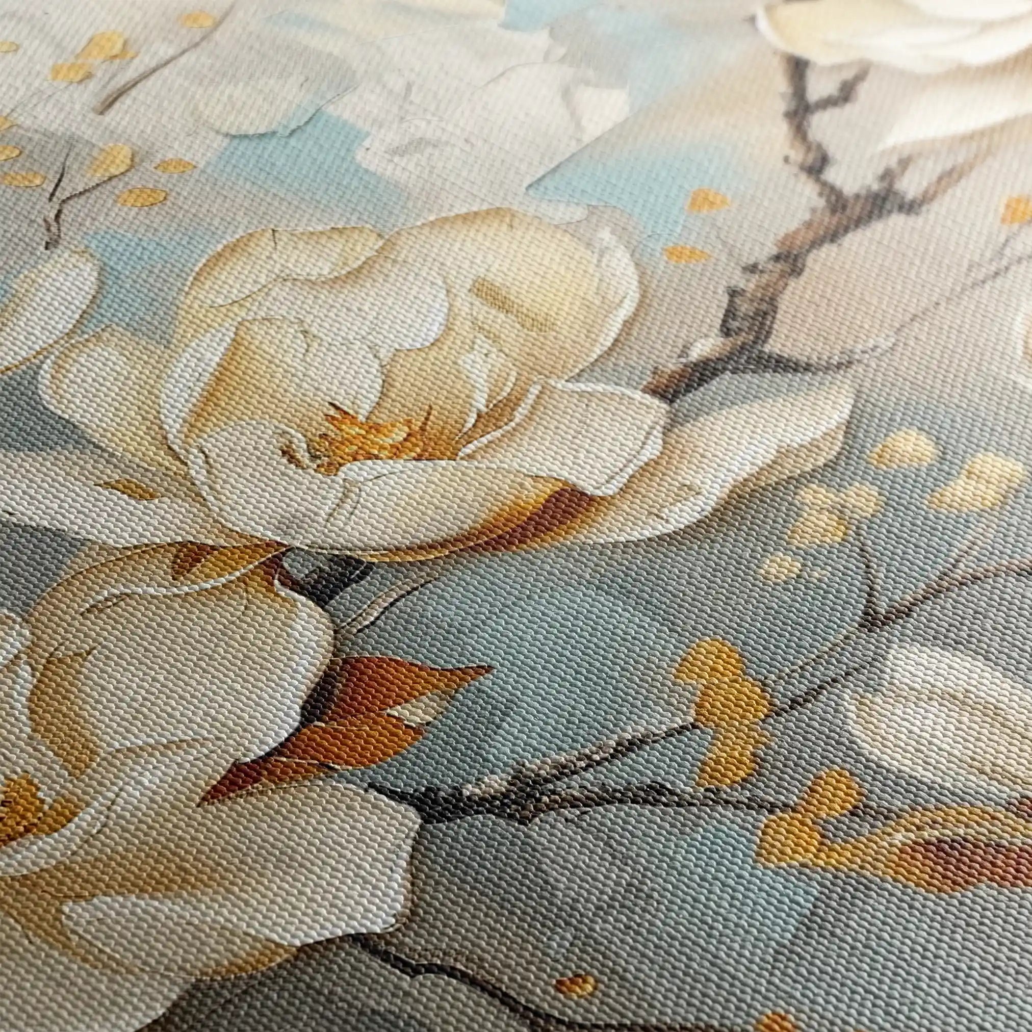 Floral 666 Canvas Art 18" x 24" / 45 x 60 cm / Black