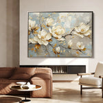 Floral 666 Canvas Art 60 x 40 cm / Black