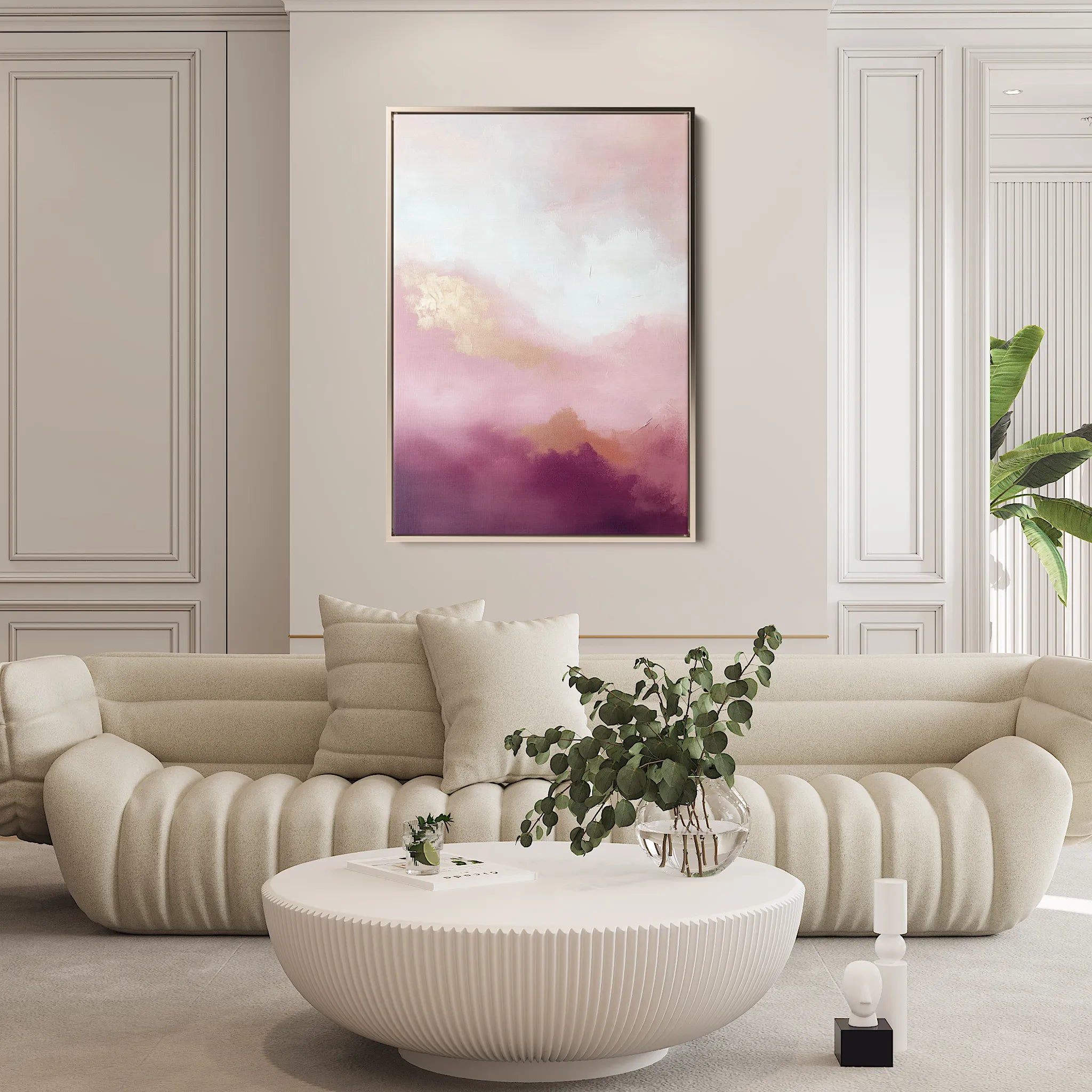 Abstract 667 Canvas Art 18" x 24" / 45 x 60 cm / Black