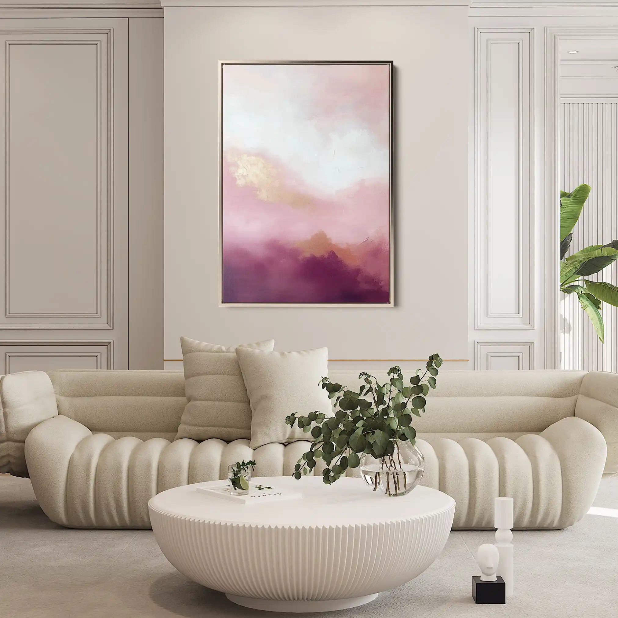 Abstract 667 Canvas Art 60 x 40 cm / Black
