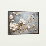 Floral 667 Canvas Art 18" x 24" / 45 x 60 cm / Black
