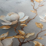 Floral 667 Canvas Art 18" x 24" / 45 x 60 cm / Black