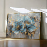 Floral 668 Canvas Art 18" x 24" / 45 x 60 cm / Black