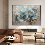 Floral 668 Canvas Art 18" x 24" / 45 x 60 cm / Black
