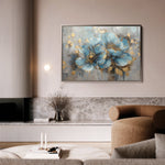 Floral 668 Canvas Art 18" x 24" / 45 x 60 cm / Black