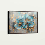 Floral 668 Canvas Art 18" x 24" / 45 x 60 cm / Black