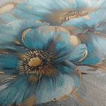 Floral 668 Canvas Art 18" x 24" / 45 x 60 cm / Black