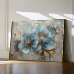 Floral 668 Canvas Art 60 x 40 cm / Black