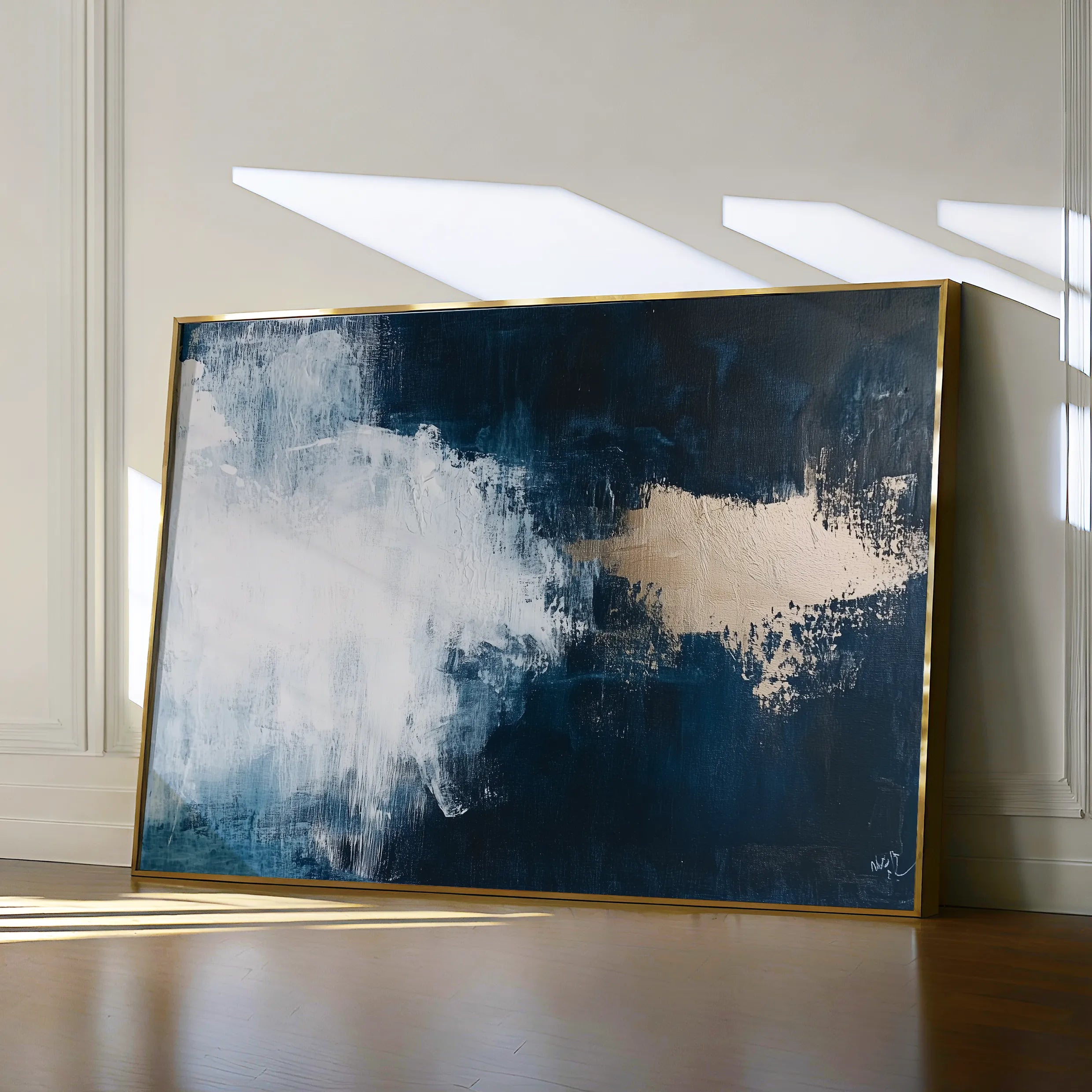 Abstract 669 Canvas Art 18" x 24" / 45 x 60 cm / Black