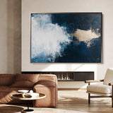 Abstract 669 Canvas Art 18" x 24" / 45 x 60 cm / Black