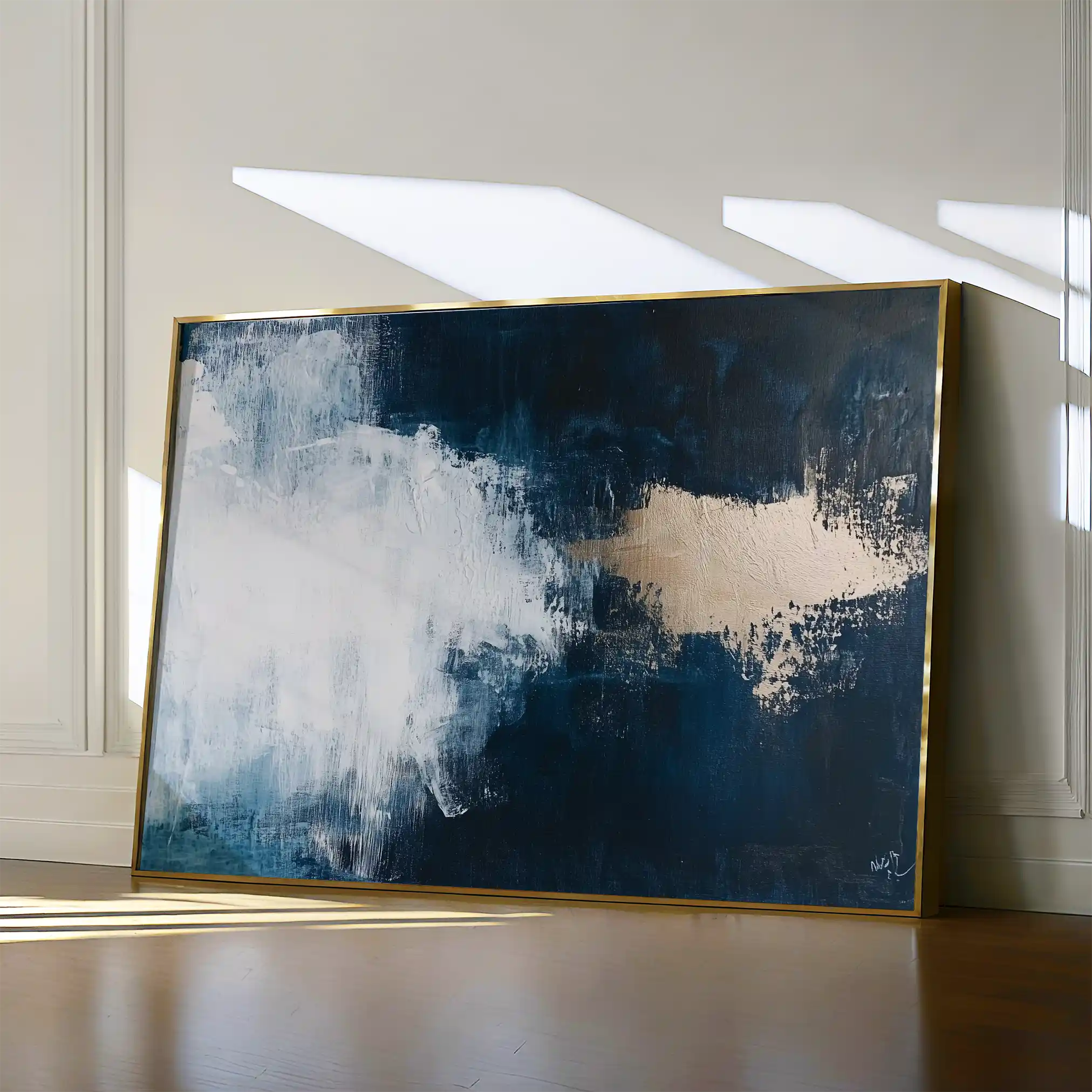 Abstract 669 Canvas Art 60 x 40 cm / Black