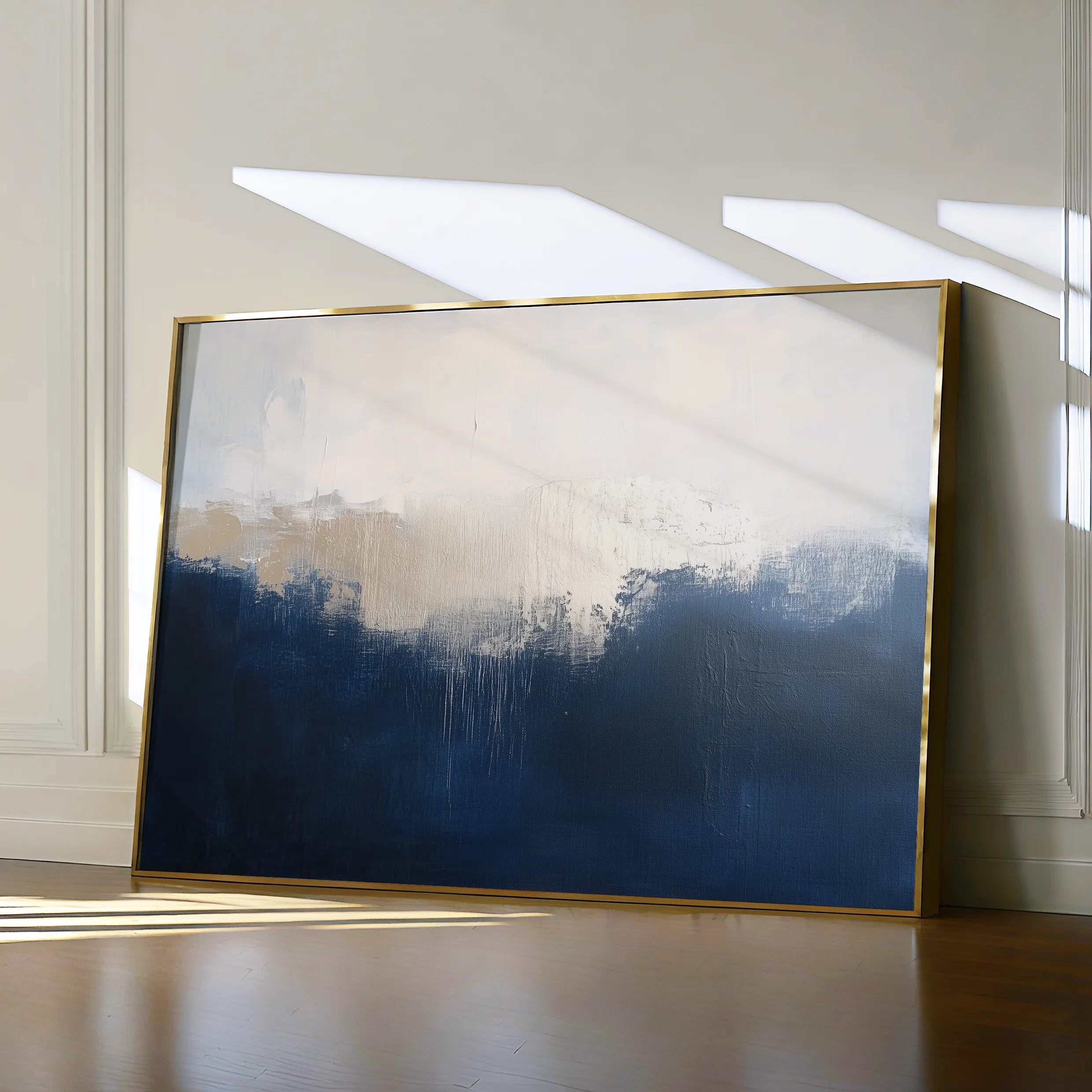 Abstract 670 Canvas Art 18" x 24" / 45 x 60 cm / Black