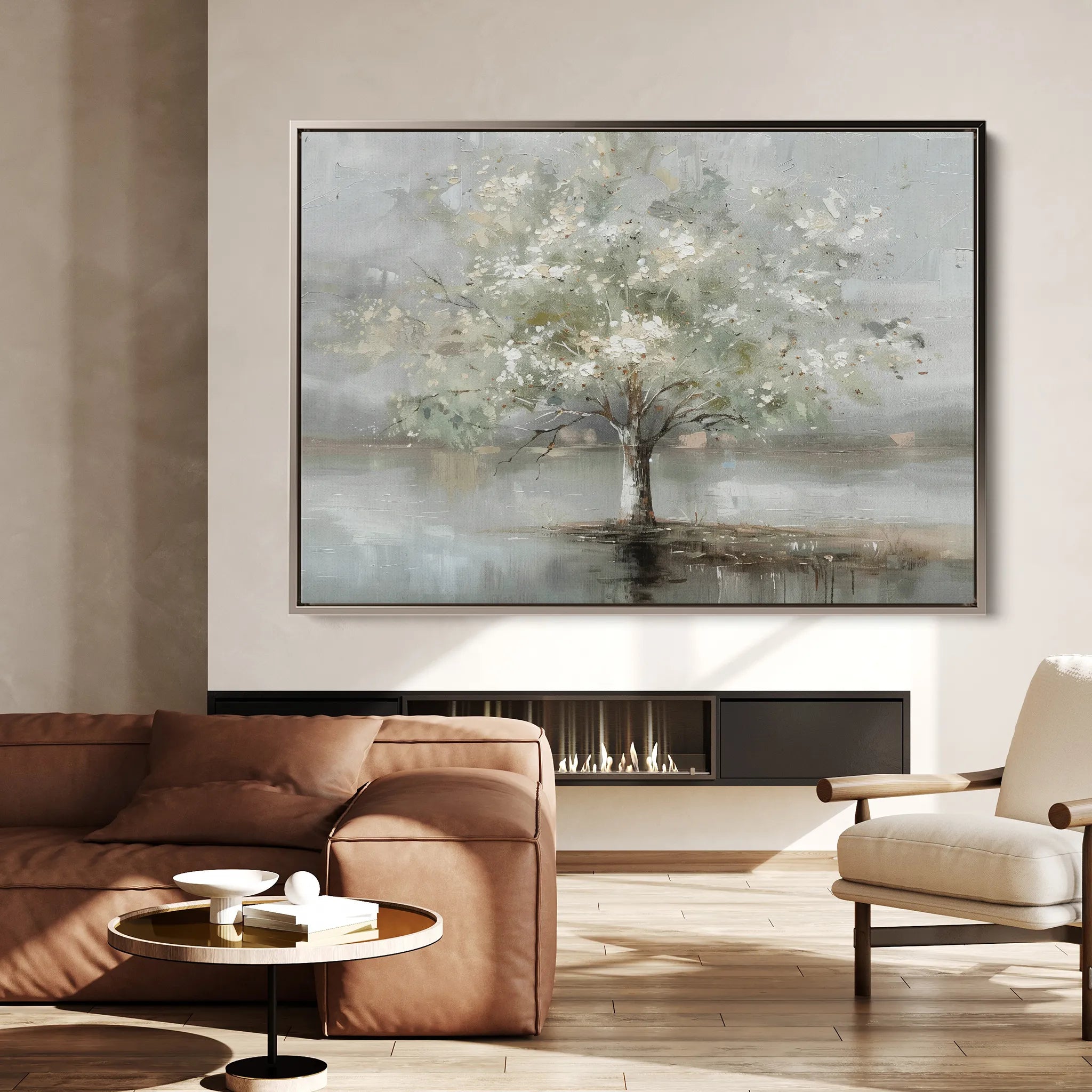 Floral 670 Canvas Art 18" x 24" / 45 x 60 cm / Black