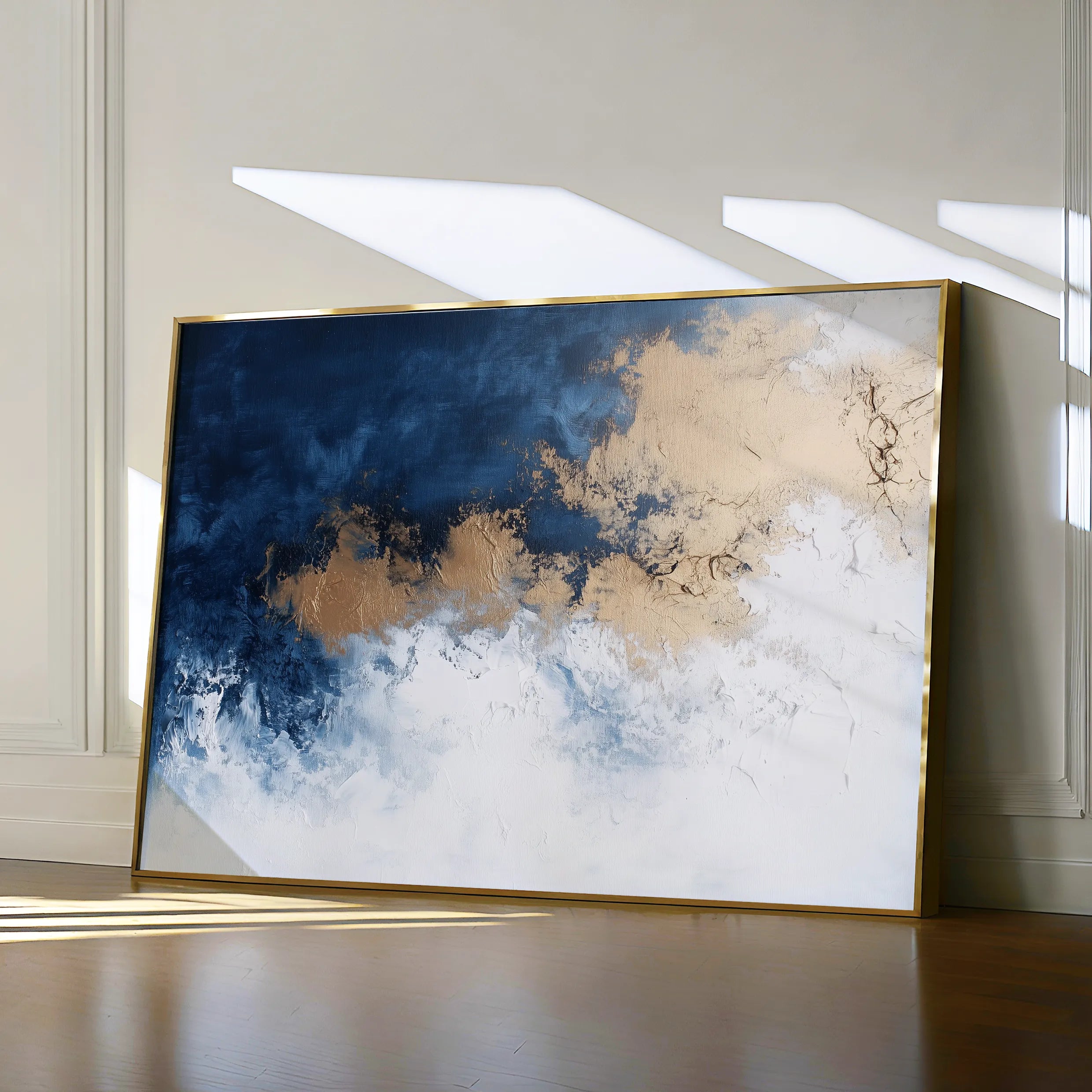 Abstract 671 Canvas Art 18" x 24" / 45 x 60 cm / Black
