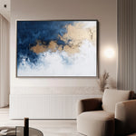 Abstract 671 Canvas Art 18" x 24" / 45 x 60 cm / Black
