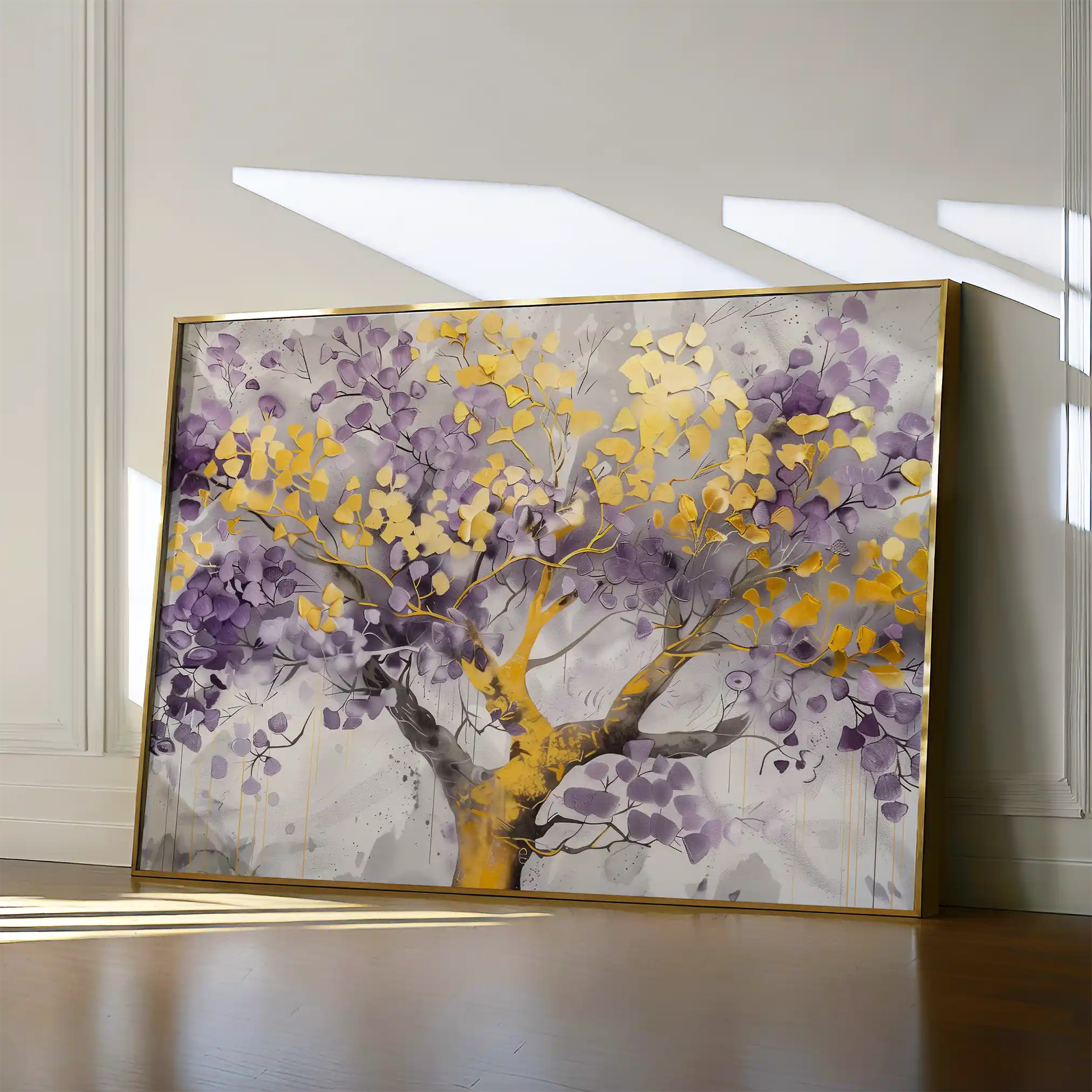 Floral 671 Canvas Art 60 x 40 cm / Black