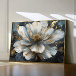 Floral 672 Canvas Art 18" x 24" / 45 x 60 cm / Black