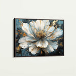 Floral 672 Canvas Art 60 x 40 cm / Black