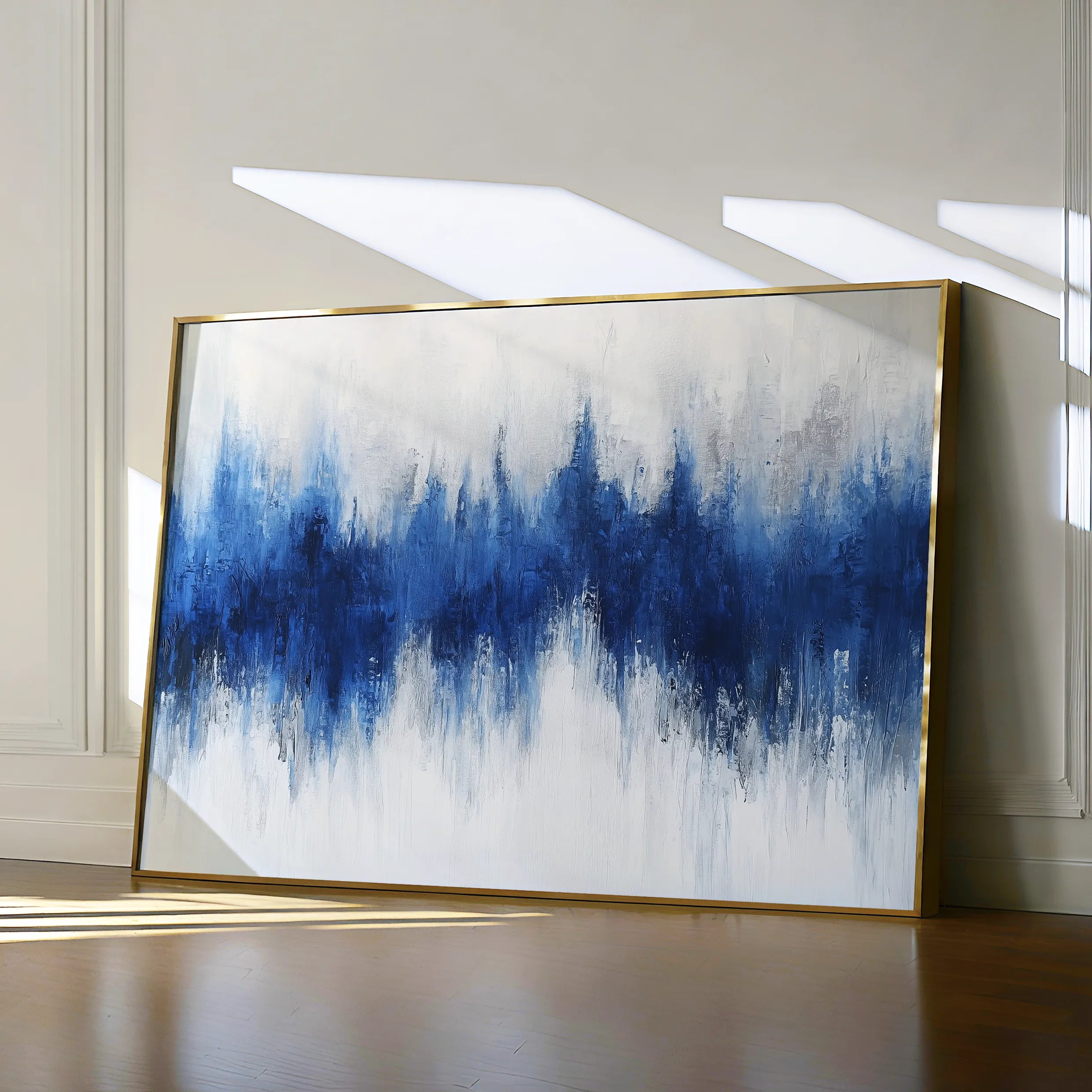 Abstract 673 Canvas Art 18" x 24" / 45 x 60 cm / Black