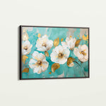 Floral 673 Canvas Art 18" x 24" / 45 x 60 cm / Black