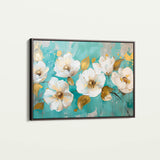 Floral 673 Canvas Art 18" x 24" / 45 x 60 cm / Black