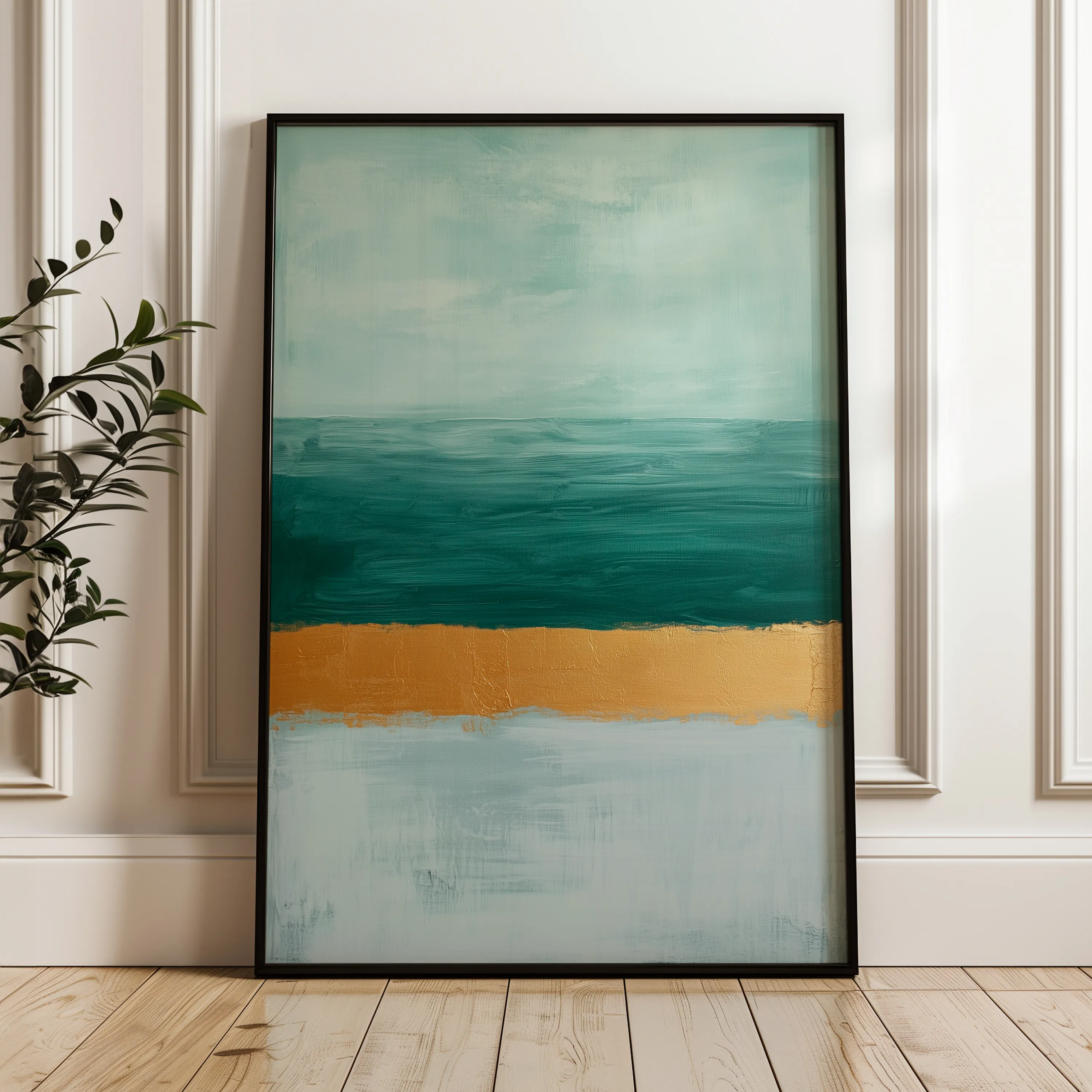 Abstract 674 Canvas Art 18" x 24" / 45 x 60 cm / Black