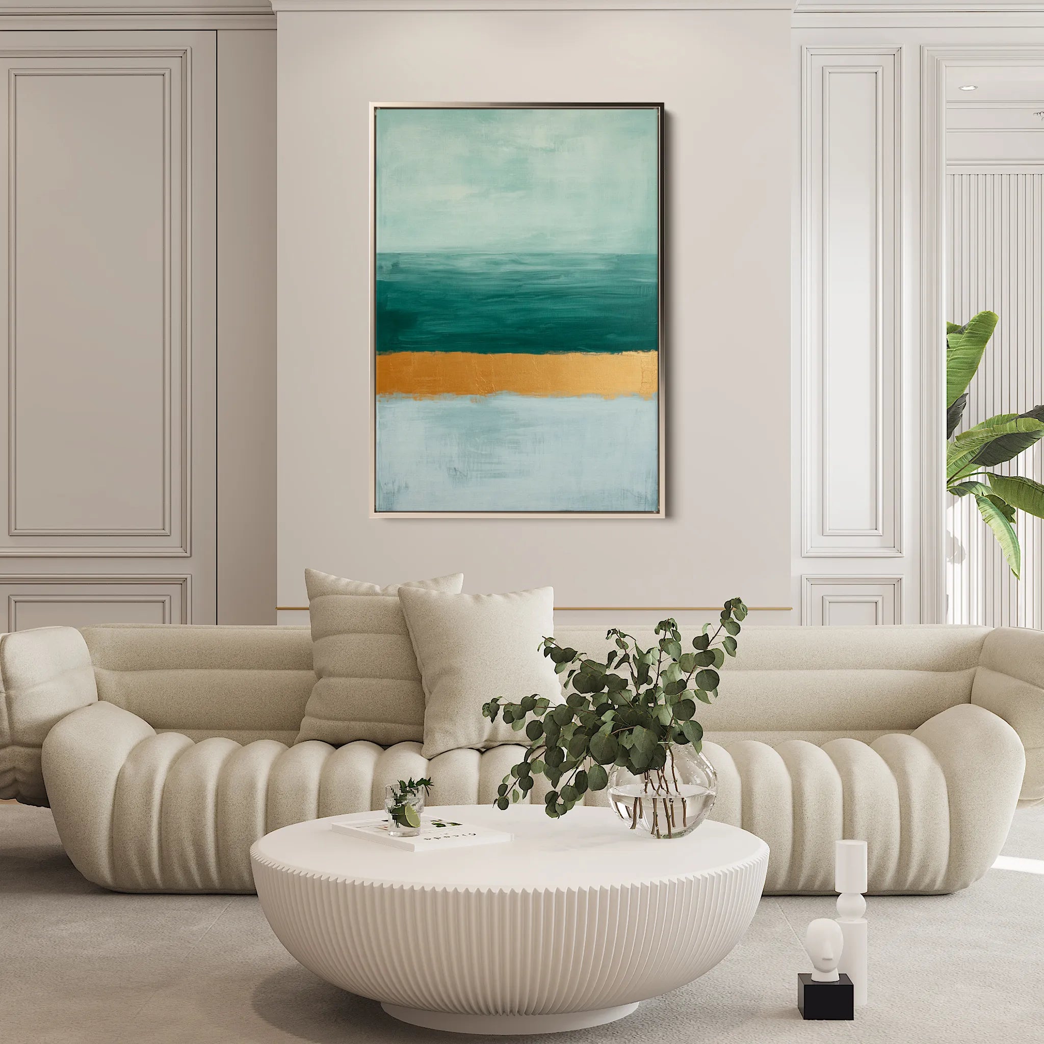 Abstract 674 Canvas Art 18" x 24" / 45 x 60 cm / Black