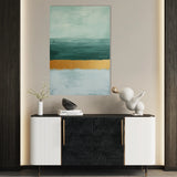 Abstract 674 Canvas Art 18" x 24" / 45 x 60 cm / Black