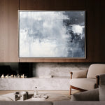 Abstract 675 Canvas Art 18" x 24" / 45 x 60 cm / Black