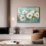 Floral 675 Canvas Art 18" x 24" / 45 x 60 cm / Black