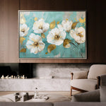 Floral 675 Canvas Art 60 x 40 cm / Black