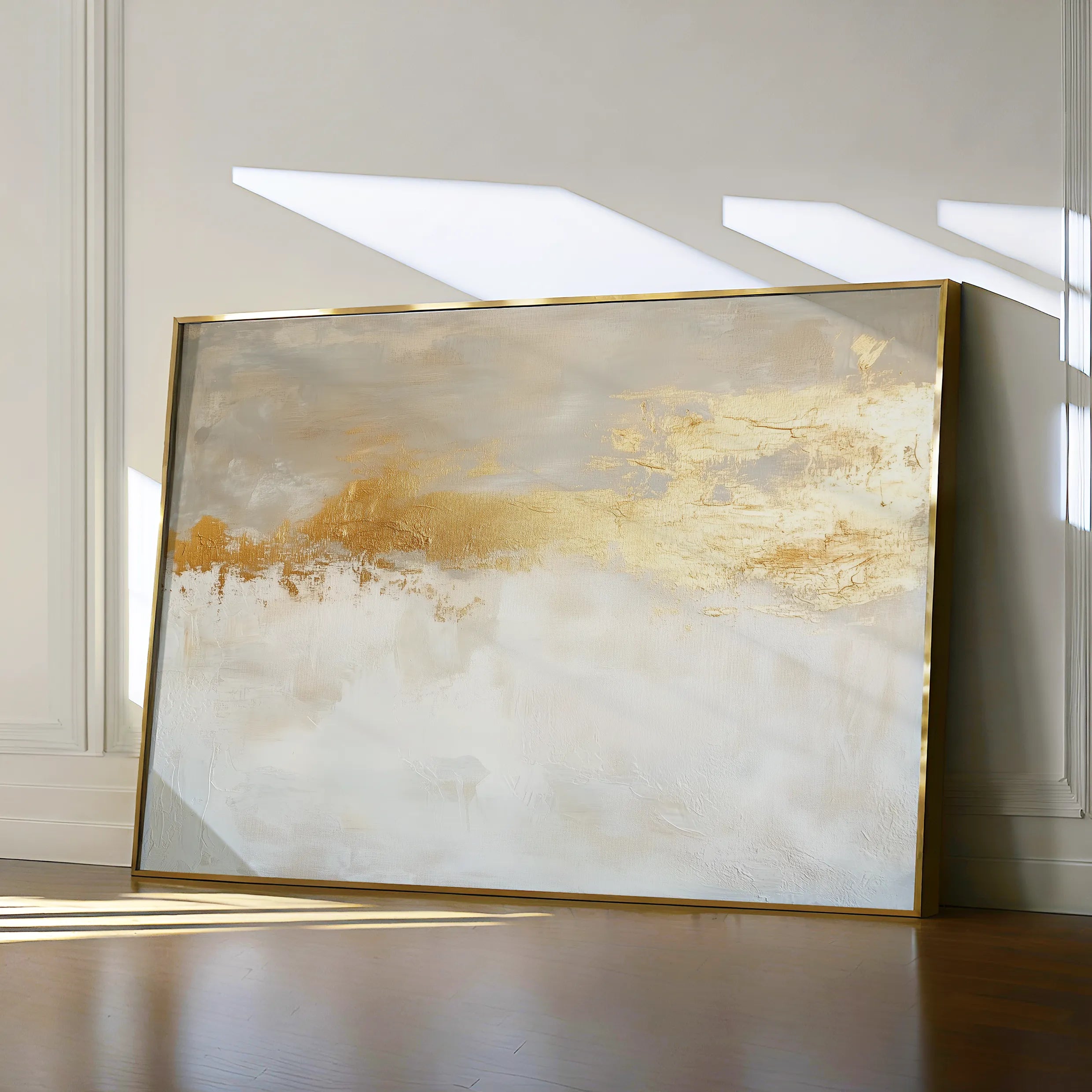 Abstract 676 Canvas Art 18" x 24" / 45 x 60 cm / Black