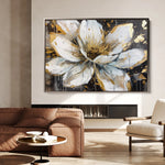 Floral 676 Canvas Art 18" x 24" / 45 x 60 cm / Black