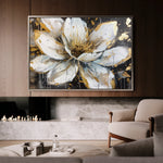 Floral 676 Canvas Art 18" x 24" / 45 x 60 cm / Black