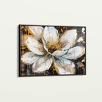 Floral 676 Canvas Art 18" x 24" / 45 x 60 cm / Black