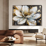 Floral 676 Canvas Art 60 x 40 cm / Black