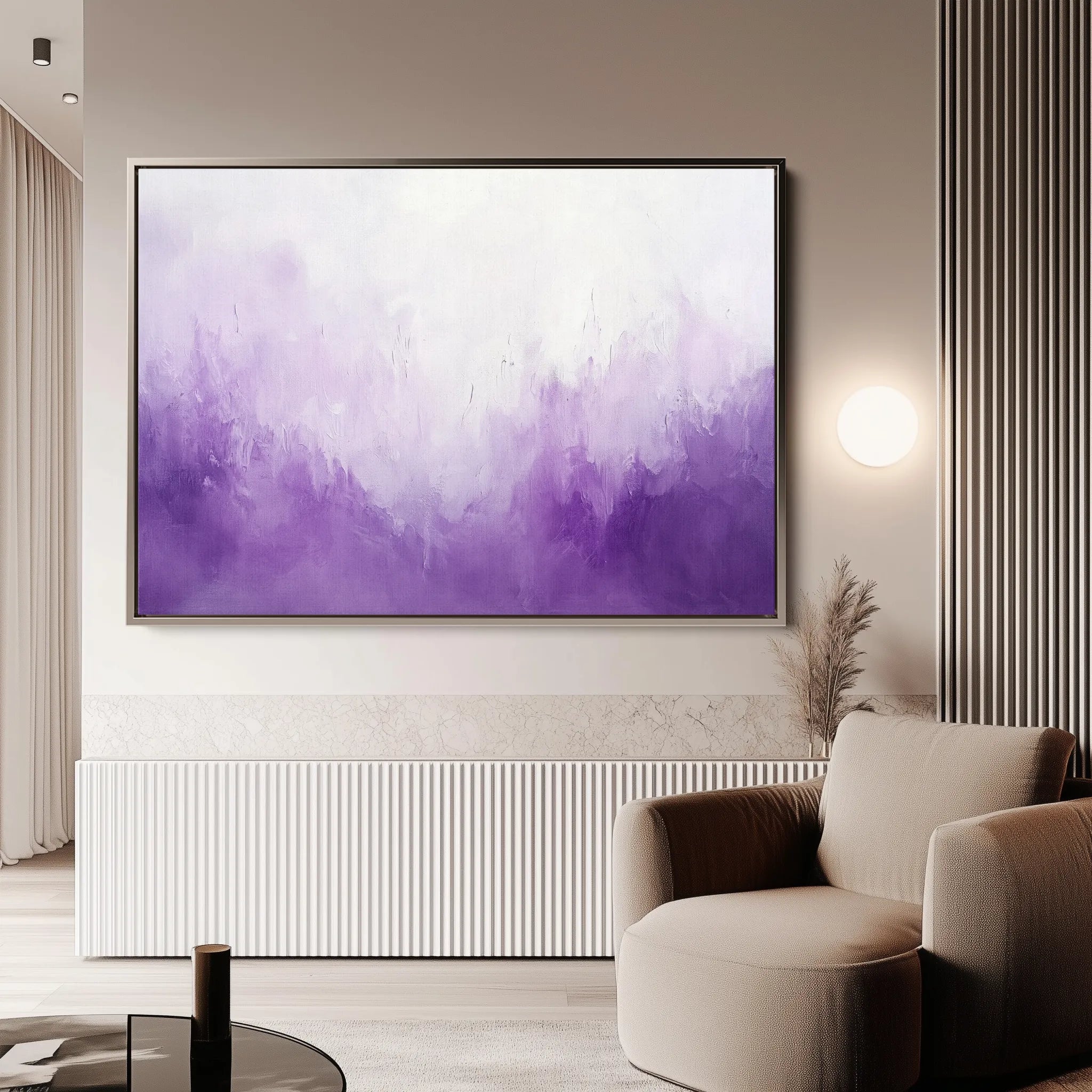 Abstract 678 Canvas Art 18" x 24" / 45 x 60 cm / Black
