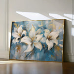 Floral 678 Canvas Art 18" x 24" / 45 x 60 cm / Black
