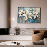 Floral 678 Canvas Art 18" x 24" / 45 x 60 cm / Black