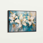 Floral 678 Canvas Art 18" x 24" / 45 x 60 cm / Black