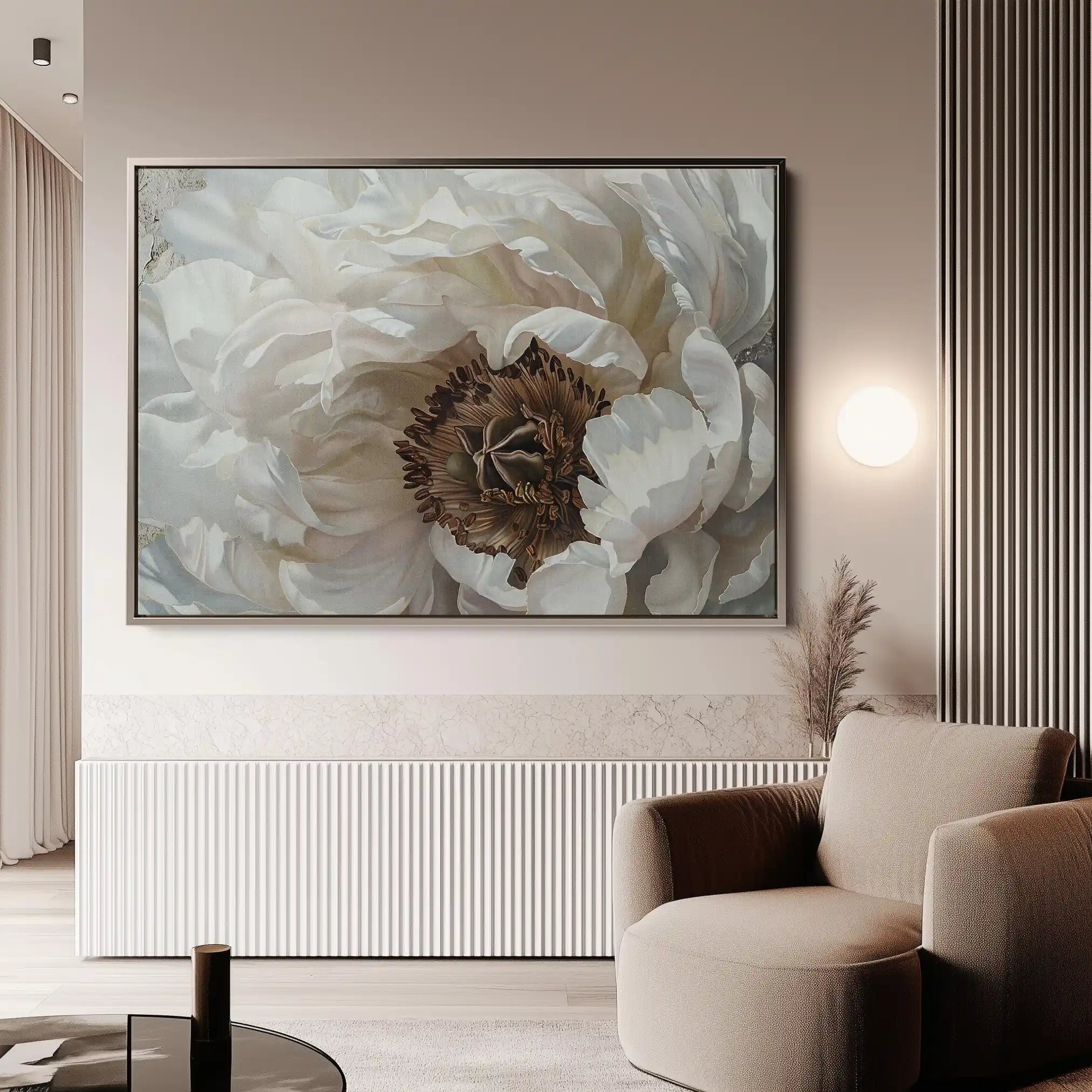 Floral 679 Canvas Art 18" x 24" / 45 x 60 cm / Black