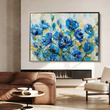 Floral 680 Canvas Art 18" x 24" / 45 x 60 cm / Black