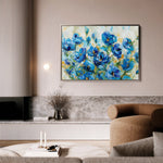 Floral 680 Canvas Art 18" x 24" / 45 x 60 cm / Black