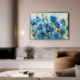 Floral 680 Canvas Art 18" x 24" / 45 x 60 cm / Black