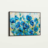 Floral 680 Canvas Art 18" x 24" / 45 x 60 cm / Black