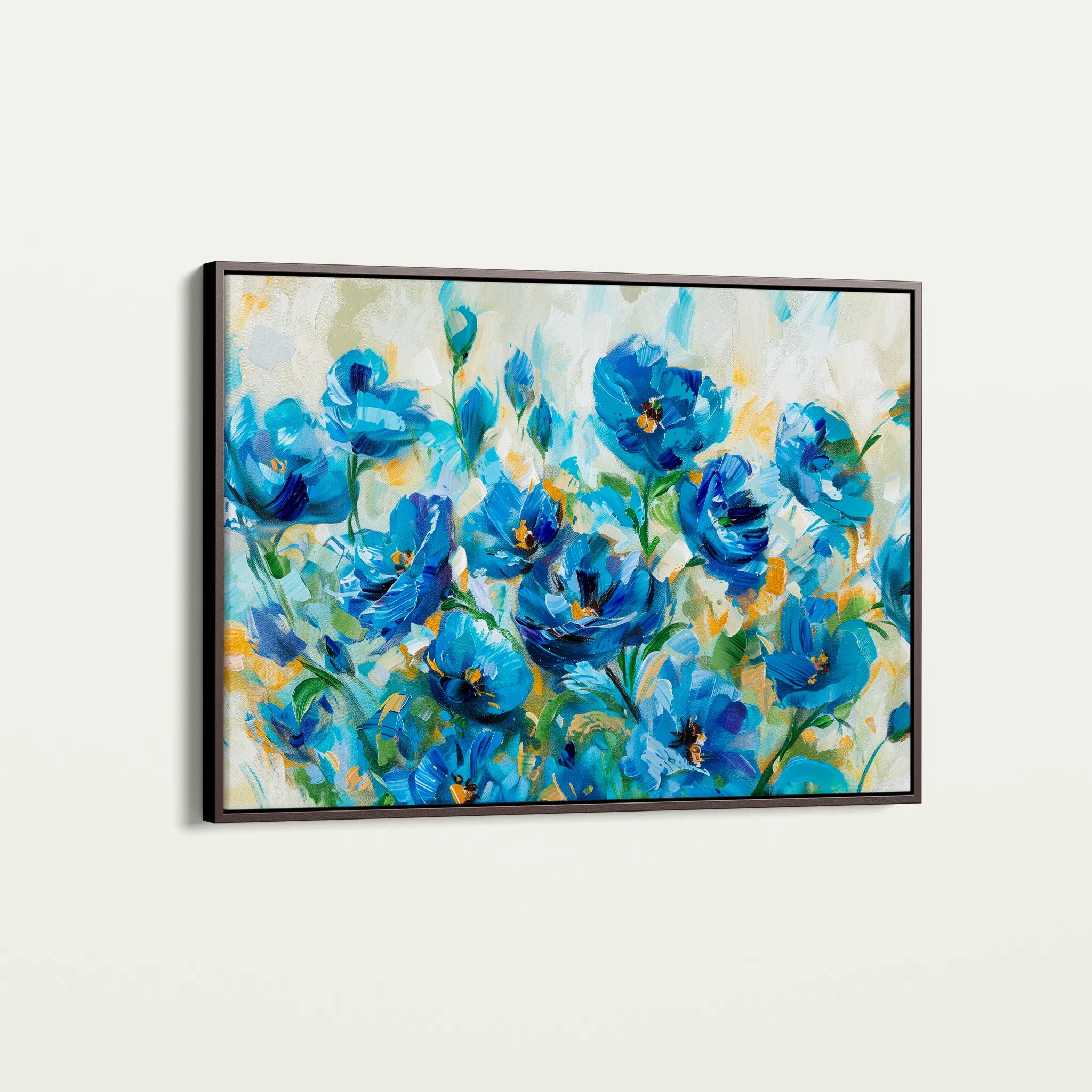 Floral 680 Canvas Art 18" x 24" / 45 x 60 cm / Black