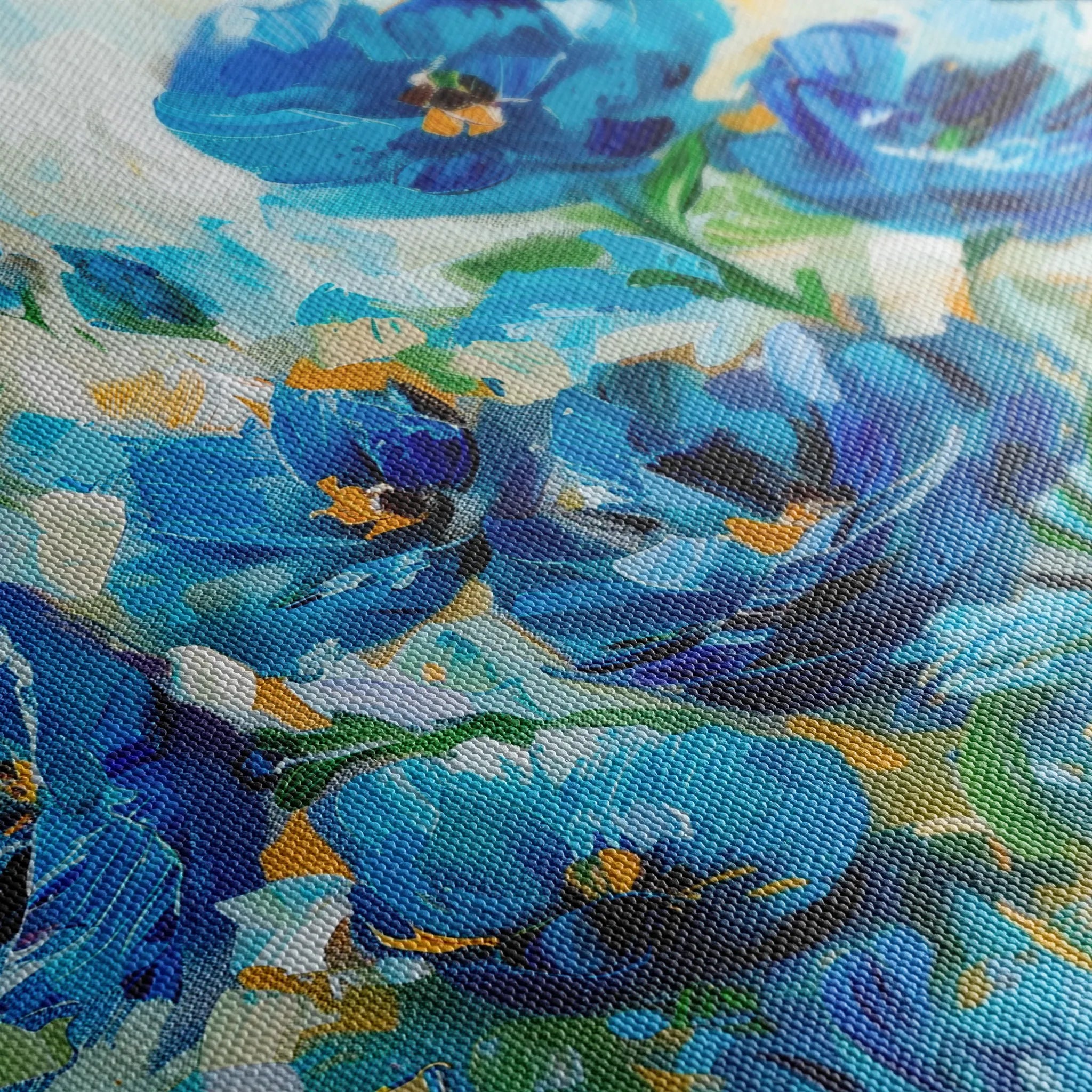 Floral 680 Canvas Art 18" x 24" / 45 x 60 cm / Black